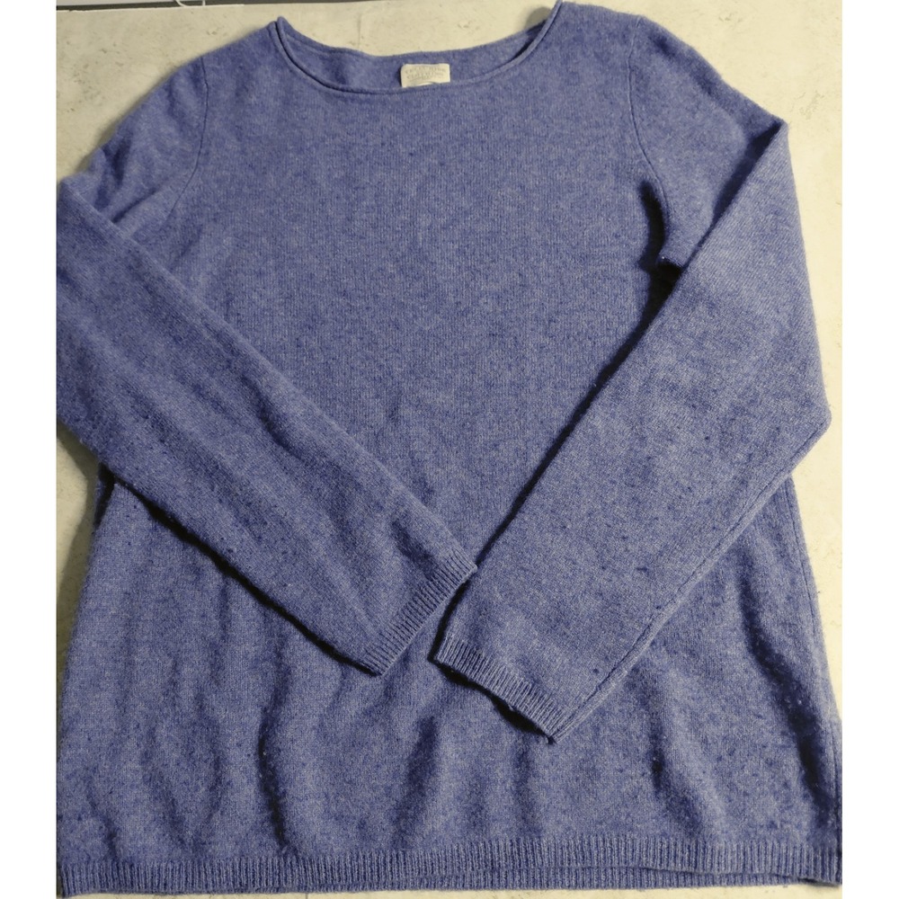 Telluride Blue 100% 2 Ply Cashmere Pullover Sweater Womens Large